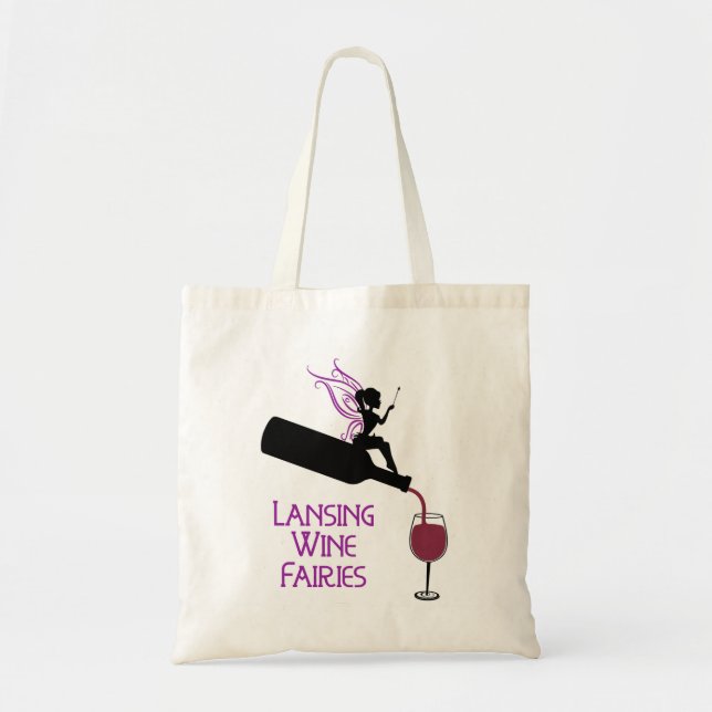 Tote Bag Lansing Wine Fairies (Devant)