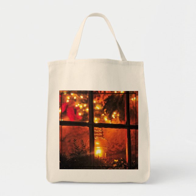 Tote Bag Lanterne la nuit (Devant)