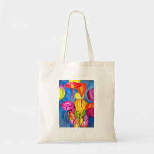 Tote Bag Lanternes chinoises aquarelle beaux-arts