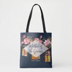 Tote Bag Lanternes rustiques Corail bleu Mère de la chambre