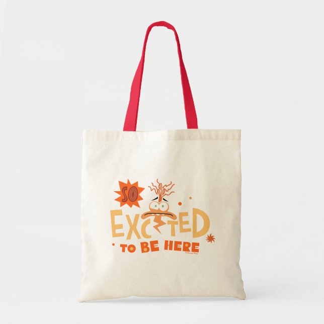 Tote Bag L'Anxiété "Si Heureuse D'Être Ici" (Devant)