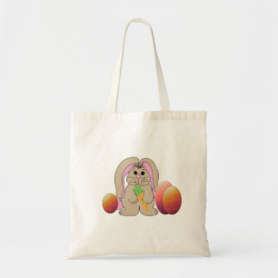 Tote Bag Lapin avec œufs de Pâques