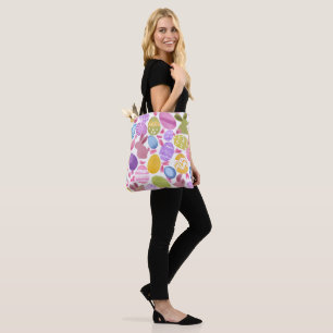 Tote Bag lapin avec oeufs de pâques
