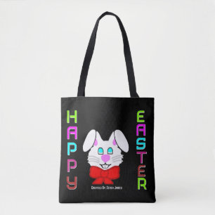 Tote Bag Lapin de Pâques gaiement heureux tout plus de -