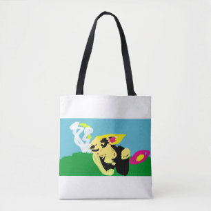 Tote Bag Lapin de printemps