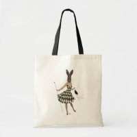 Lapin en robe blanche noire