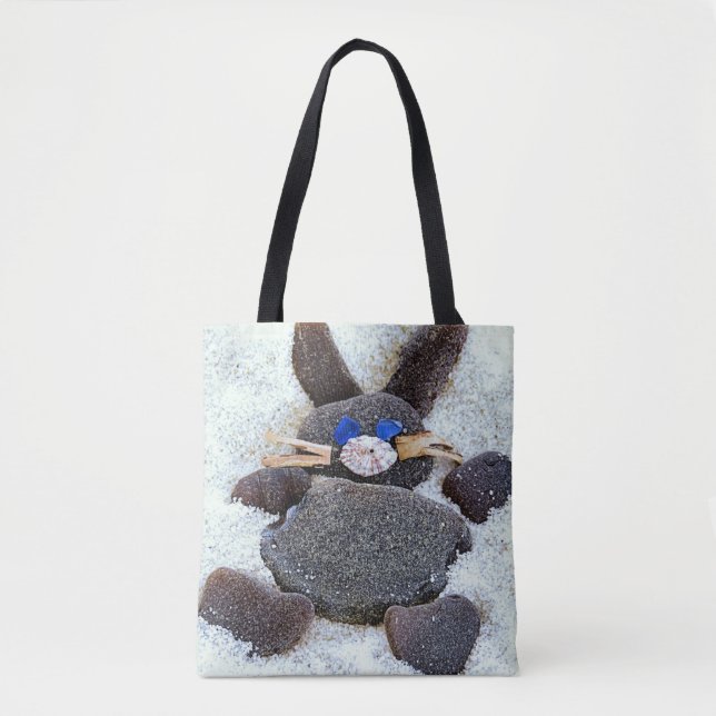 Tote Bag Lapin en verre marin - fourre-tout (Devant)