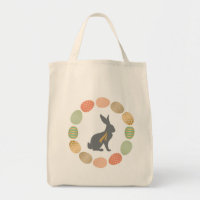 lapin et oeufs vintages modernes de Pâques