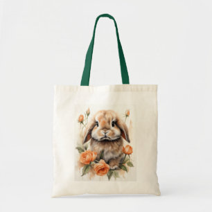 Tote Bag Lapin Lapin Lapin Rose Orange