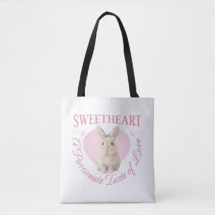 Tote Bag Lapin Rose Mignon