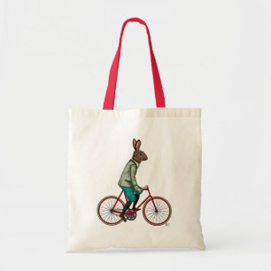 Tote Bag Lapin sur le vélo 2