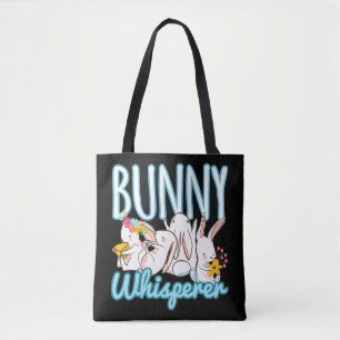 Tote Bag Lapin Whisperer Rabbit Amoureux Pâques