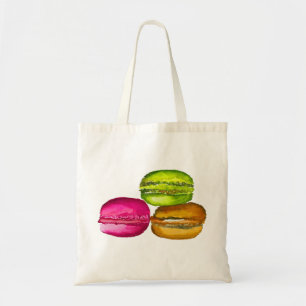 Tote Bag L'aquarelle colorée des Macarons est funky
