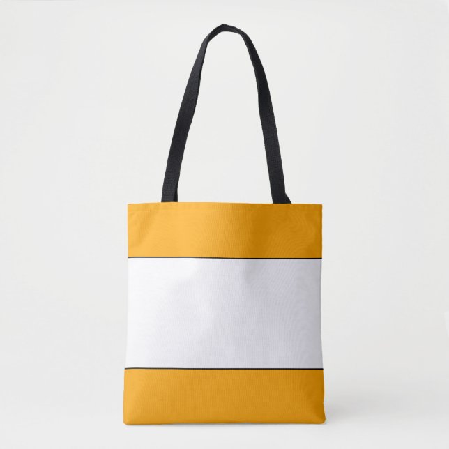 Tote Bag Large Blancs Centre Sur Soleil Golden Jaune (Devant)