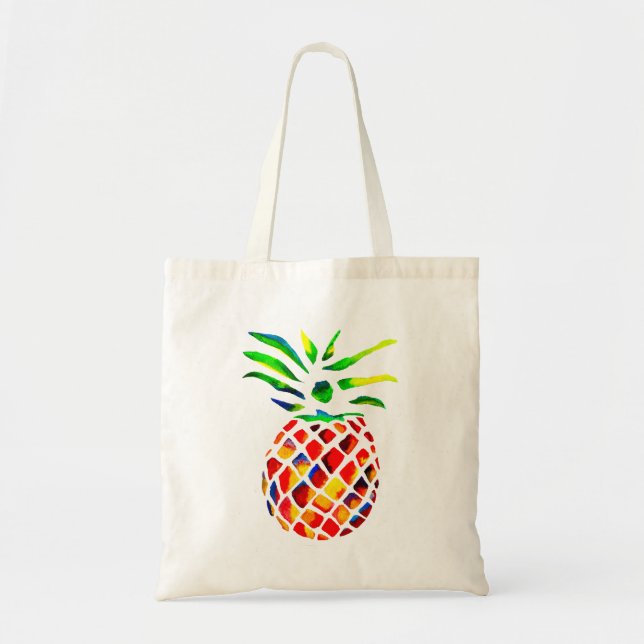 Tote Bag L'art cool de l'ananas funky (Devant)