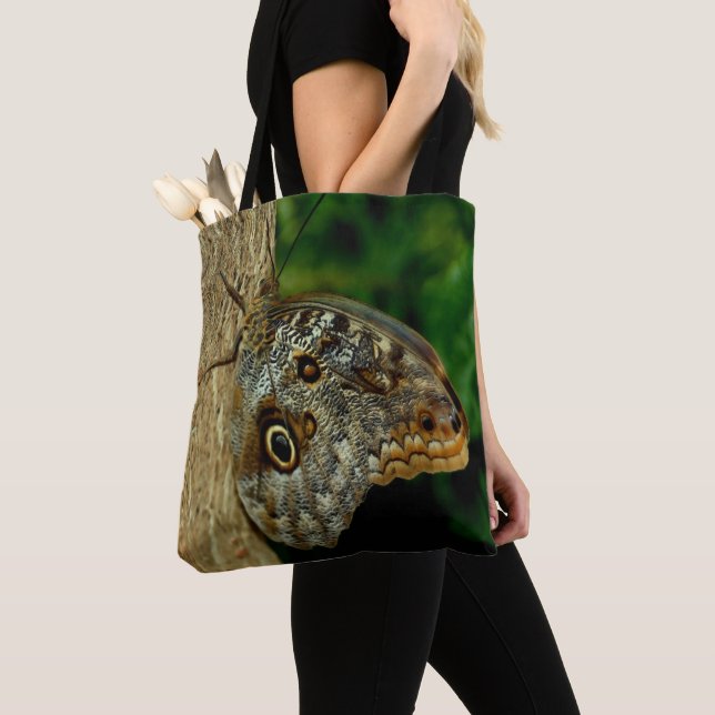 Tote Bag L'art de la nature des papillons de la Chouette Br (De près)
