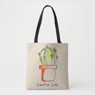 Tote Bag L'art du désert mexicain de cactus