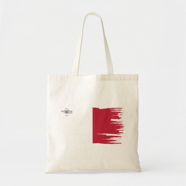 Tote Bag L'art du drapeau de Malte (Devant)