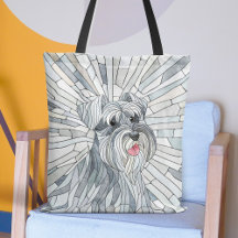 L'art mosaïque de Schnauzer miniature