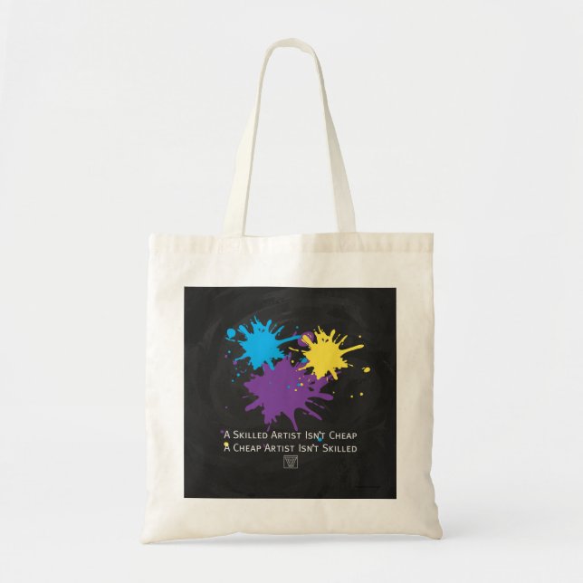 Tote Bag L'art n'est pas bon marché (Devant)