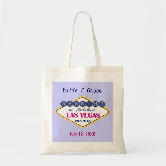 Tote Bag Las Vegas Bride & Groom - Personnaliser (Devant)