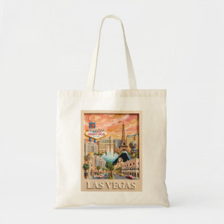 Tote Bag Las Vegas Nevada Impasto Vintage Monuments de Voya