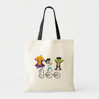 Tote Bag L'ASL huent les enfants costumés de Halloween