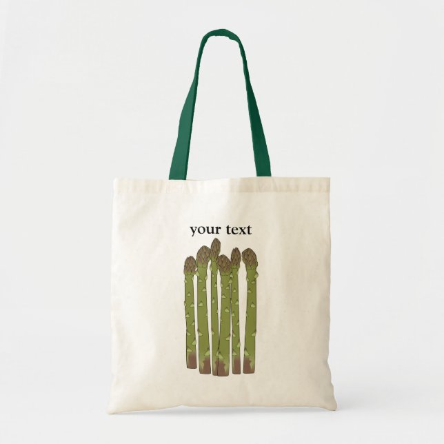 Tote Bag L'asperge transperce le légume végétal d'amant (Devant)