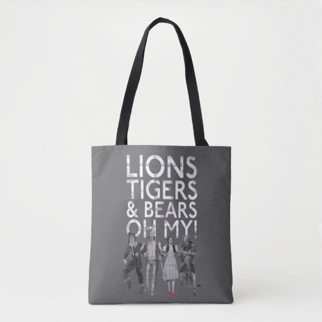 Tote Bag L'Assistant D'Oz™ | Lions Tigers & Ours Oh My! (Devant)
