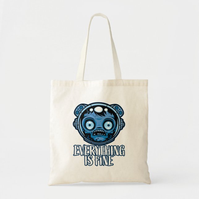 Tote Bag L'astronaute zombie va bien (Devant)