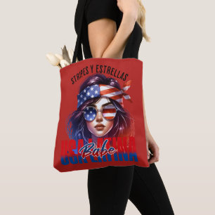 Tote Bag Latina féminine Quatre juillet Fête de l'indépend