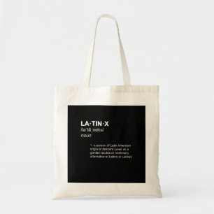 Tote Bag LATINX Latino Latina Sexe Neutre Définition Hip