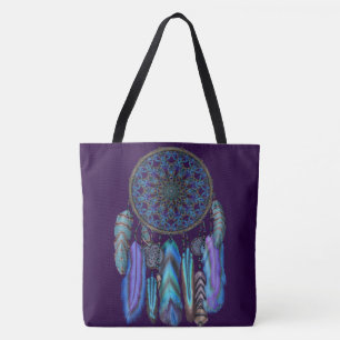 Tote Bag L'attrapeur rêveur avec une turquoise d'oiseau de