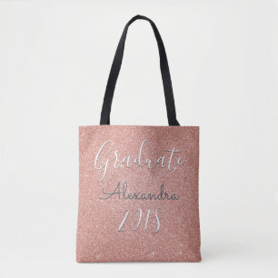 Tote Bag Lauréat 2018 Rose Gold - Parties scintillant rose 