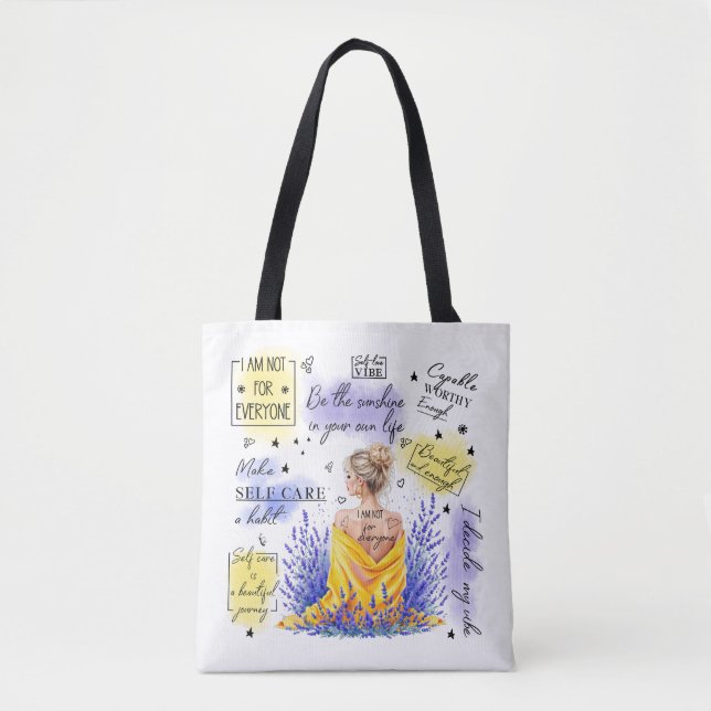 Tote Bag L'autonomisation des femmes inspire une affirmatio (Devant)