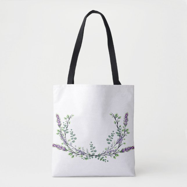 Tote Bag Lavande et Eucalyptus (Devant)