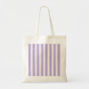 Tote Bag Lavande violet et blanc bonbons rayures