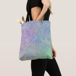 Tote Bag Lavender Dream Neon Pastel Encre d'alcool Abstrait