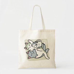 Tote Bag Laze Furr Days - Cute Lazy Cats Design