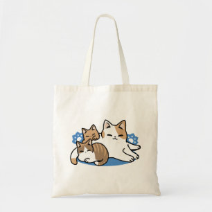 Tote Bag Laze Furr Days - Cute Lazy Cats Design