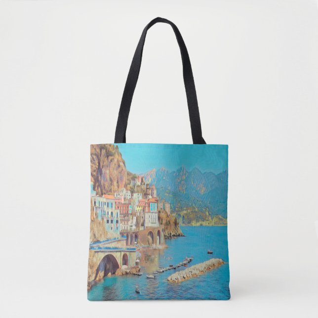 Tote Bag ldp ATRANI - Côte d'Amalfi - (Devant)