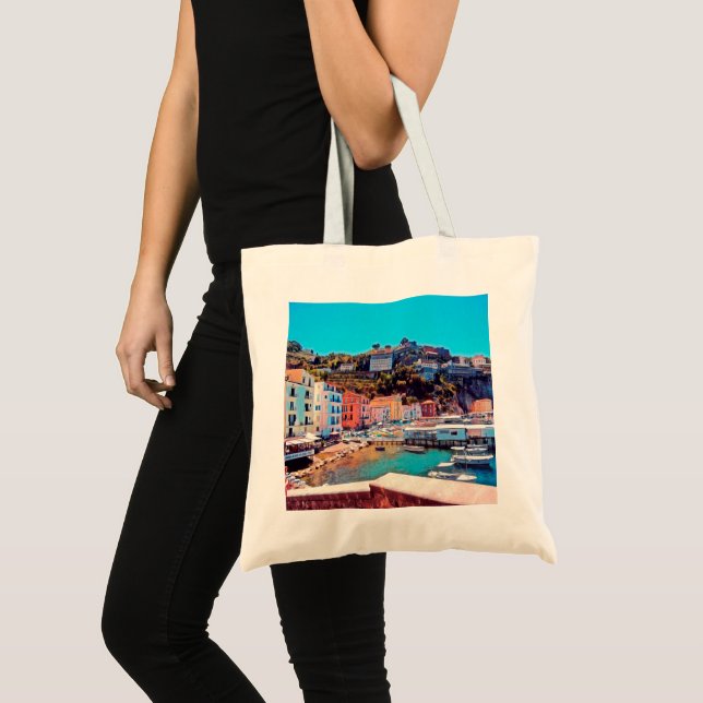 Tote Bag ldp SORRENTO - panorama - plage - (Devant (produit))