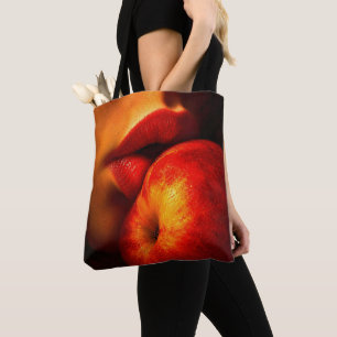 Tote Bag Le Baiser de Nectarine – Un Portrait Intime