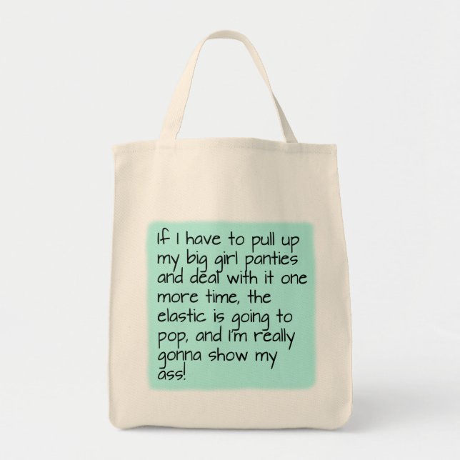Tote Bag Le bleu de turquoise a mis de grandes culottes de (Devant)