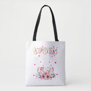Tote Bag Le bonheur est d'être un Cousin Floral Mimi mère