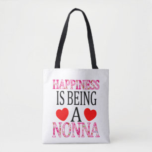 Tote Bag Le bonheur est d'être une Vierge Floral Mimi mère