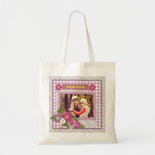 Tote Bag Le cadre photo personnalisé avec texte personnalis