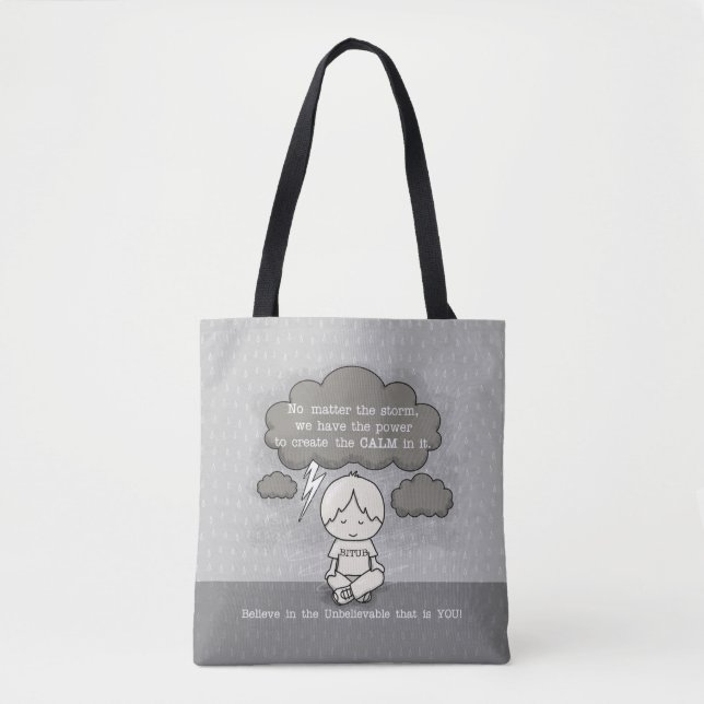Tote Bag Le calme dans la tempête (Devant)