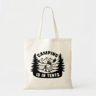 Tote Bag Le Camping Est Dans Des Tentes