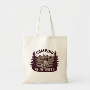 Tote Bag Le Camping Est Dans Les Tentes